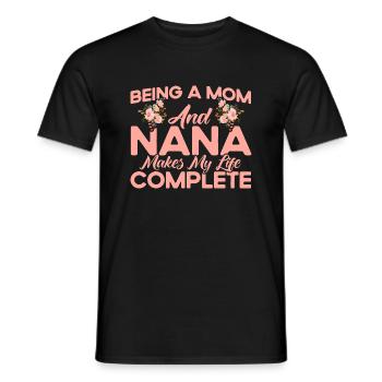 Mère et grand-mère son cadeau de grand-mère - T-shirt homme - noir - Devant - AI Model Male 178 light (178cm)