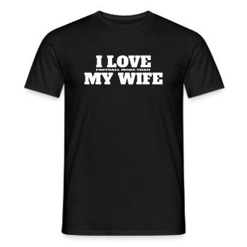 Joueur de football Football Design Équipe de football - T-shirt homme - noir - Devant - AI Model Male 178 light (178cm)