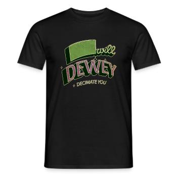 présenter des citations amusantes de livres d’humour bibliophile - T-shirt homme - noir - Devant - AI Model Male 178 light (178cm)