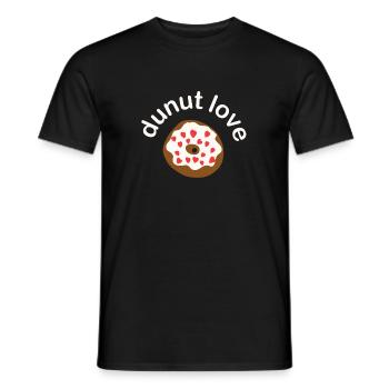 Donut Herz - Männer T-Shirt - Schwarz - Vorne - AI Model Male 178 light (178cm)
