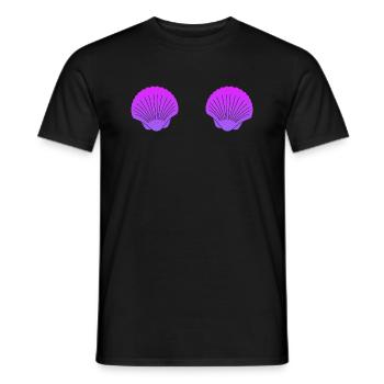Coffre à coquille - T-shirt homme - noir - Devant - AI Model Male 178 light (178cm)