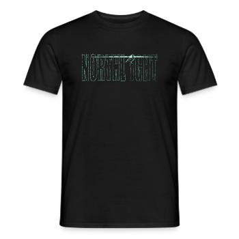 Northlight,Nordlicht,Möve,Norden,Hamburg,Bremen, - Men's T-Shirt - black - Front - AI Model Male 178 light (178cm)