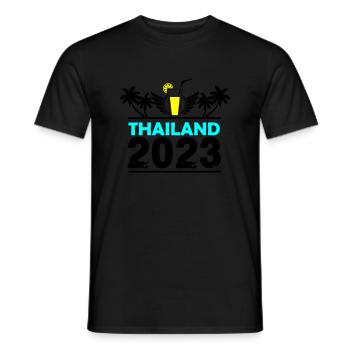 Thaïlande 2023 - T-shirt homme - noir - Devant - AI Model Male 178 light (178cm)
