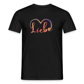 Liebe ist alles! - Männer T-Shirt - Schwarz - Vorne - AI Model Male 178 light (178cm)