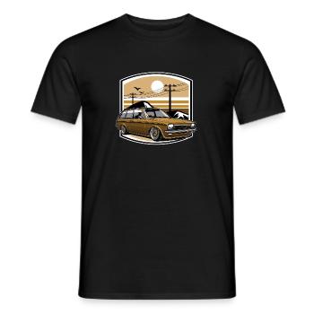 German Classic Car - Men's T-Shirt - black - Front - AI Model Male 178 light (178cm)