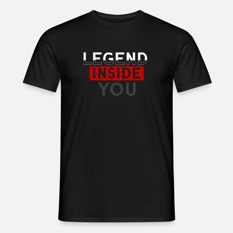 LEGENDE in dir - Männer T-Shirt - Schwarz