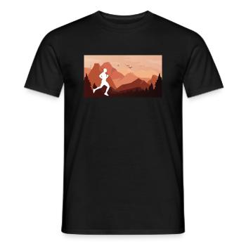 Trail Run Ultra Running Trekking en montagne Course à pied - T-shirt homme - noir - Devant - AI Model Male 178 light (178cm)