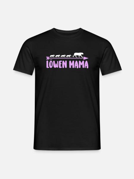 Mutter Löwen Mama - Männer T-Shirt - Schwarz