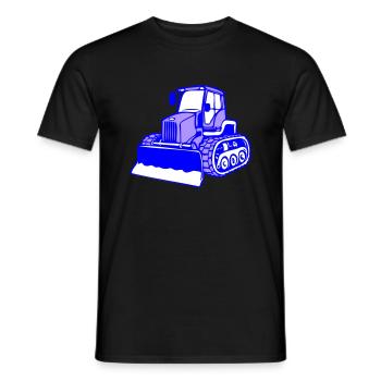 Pistenraupe Traktor F3 - Männer T-Shirt - Schwarz - Vorne - AI Model Male 178 light (178cm)