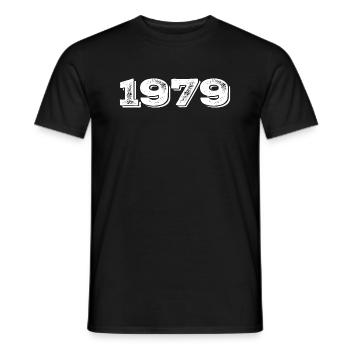 Geburtstagsgeschenk 1979 - 1979 - Männer T-Shirt - Schwarz - Vorne - AI Model Male 178 light (178cm)