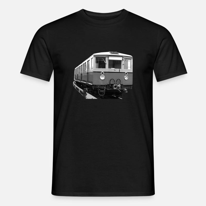 S-Bahn Berlin Triebwagen Eisenbahn Oldtimer - Männer T-Shirt - Schwarz