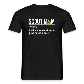 Scouting Funny Scout Mom Definition - Men's T-Shirt - black - Front - AI Model Male 178 light (178cm)