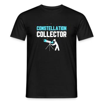 Constellation Collector Stargazer Telescope Astron - Männer T-Shirt - Schwarz - Vorne - AI Model Male 178 light (178cm)