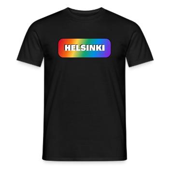 Helsinki Finnland Gay Pride - Männer T-Shirt - Schwarz - Vorne - AI Model Male 178 light (178cm)