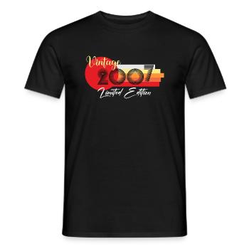 Vintage 2007 limited Edition 18.ter Junge Mädchen - Männer T-Shirt - Schwarz - Vorne - AI Model Male 178 light (178cm)