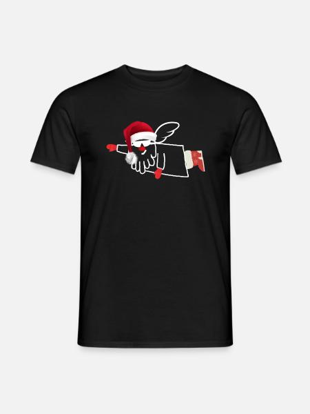 Rock Claus - Men's T-Shirt - black