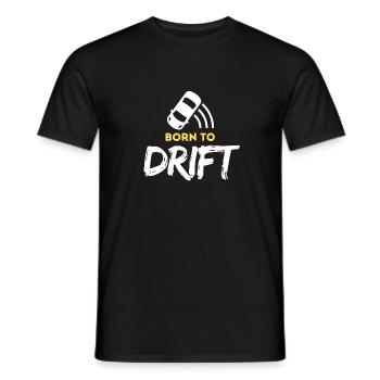 Geboren, um sich treiben zu lassen - Männer T-Shirt - Schwarz - Vorne - AI Model Male 178 light (178cm)