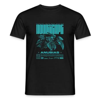 Aquascaping Anubias Aquatic Plant Fish Keeper - Men's T-Shirt - black - Front - AI Model Male 178 light (178cm)