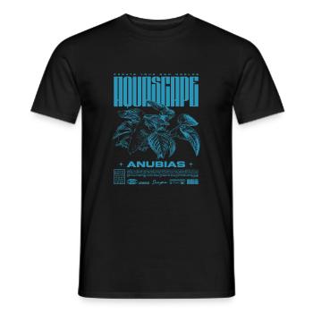 Aquascaping Anubias Aquatic Plant Fish Keeper - Men's T-Shirt - black - Front - AI Model Male 178 light (178cm)