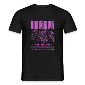 Aquascaping Anubias Aquatic Plant Fish Keeper - Men's T-Shirt - black - Front - AI Model Male 178 light (178cm)