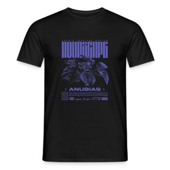 Aquascaping Anubias Aquatic Plant Fish Keeper - Men's T-Shirt - black - Front - AI Model Male 178 light (178cm)
