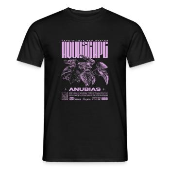 Aquascaping Anubias Aquatic Plant Fish Keeper - Men's T-Shirt - black - Front - AI Model Male 178 light (178cm)
