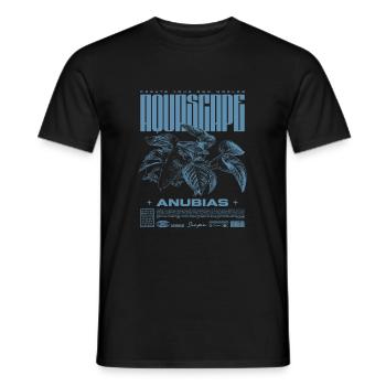 Aquascaping Anubias Aquatic Plant Fish Keeper - Men's T-Shirt - black - Front - AI Model Male 178 light (178cm)
