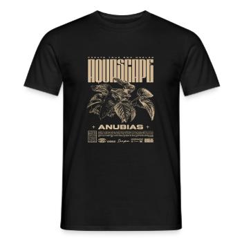 Aquascaping Anubias Aquatic Plant Fish Keeper - Men's T-Shirt - black - Front - AI Model Male 178 light (178cm)