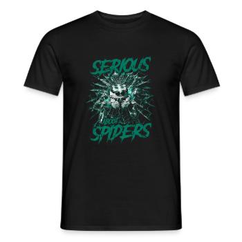Sérieux au sujet des araignées sauteuses Propriétaire d’une araignée de compagnie - T-shirt homme - noir - Devant - AI Model Male 178 light (178cm)