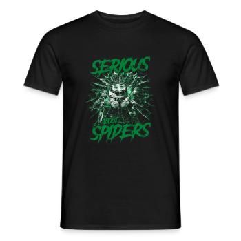 Sérieux au sujet des araignées sauteuses Propriétaire d’une araignée de compagnie - T-shirt homme - noir - Devant - AI Model Male 178 light (178cm)