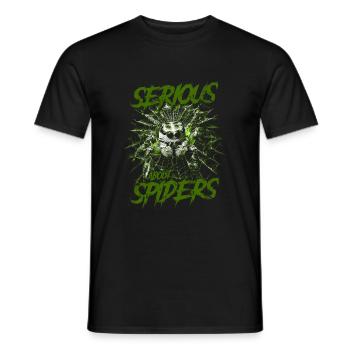 Sérieux au sujet des araignées sauteuses Propriétaire d’une araignée de compagnie - T-shirt homme - noir - Devant - AI Model Male 178 light (178cm)