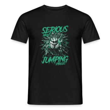 Sérieux au sujet des araignées sauteuses Propriétaire d’une araignée de compagnie - T-shirt homme - noir - Devant - AI Model Male 178 light (178cm)