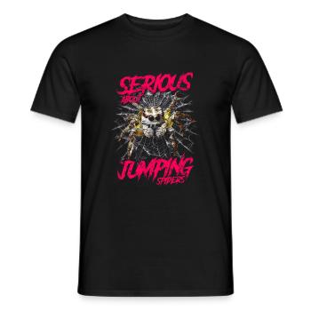 Sérieux au sujet des araignées sauteuses Propriétaire d’une araignée de compagnie - T-shirt homme - noir - Devant - AI Model Male 178 light (178cm)