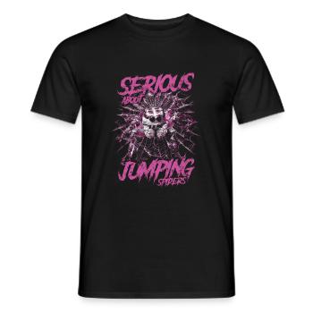 Sérieux au sujet des araignées sauteuses Propriétaire d’une araignée de compagnie - T-shirt homme - noir - Devant - AI Model Male 178 light (178cm)