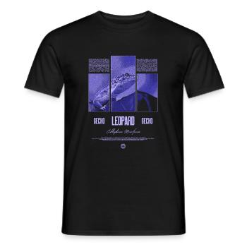 Leopard Gecko Reptile Keeper Streetwear - Men's T-Shirt - black - Front - AI Model Male 178 light (178cm)