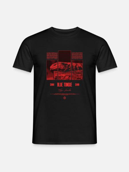 Blue Tongue Skink Reptile Keeper Streetwear - Männer T-Shirt - Schwarz