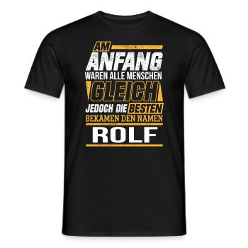 ROLF - Die Besten - Männer T-Shirt - Schwarz - Vorne - AI Model Male 178 light (178cm)