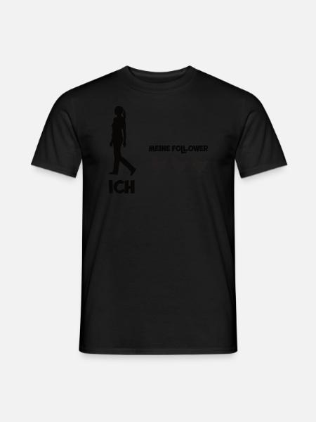 Hühner Ich und Meine Follower Bäuerin Landwirtin - Männer T-Shirt - Schwarz