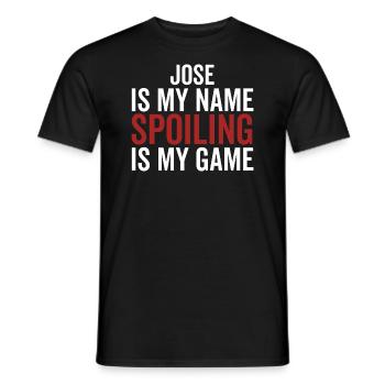 Jose ist mein Name Verderben ist mein Spiel - Männer T-Shirt - Schwarz - Vorne - AI Model Male 178 light (178cm)