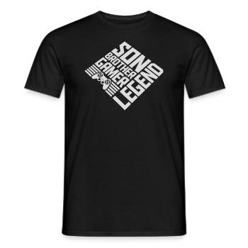 son brother gamer legend - Männer T-Shirt - Schwarz - Vorne - AI Model Male 178 light (178cm)