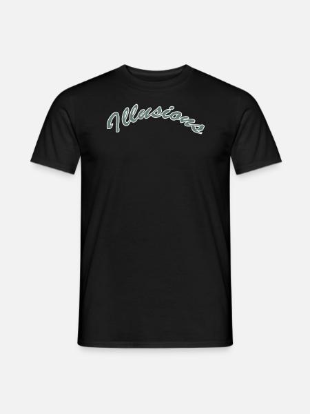 Illusions - Männer T-Shirt - Schwarz