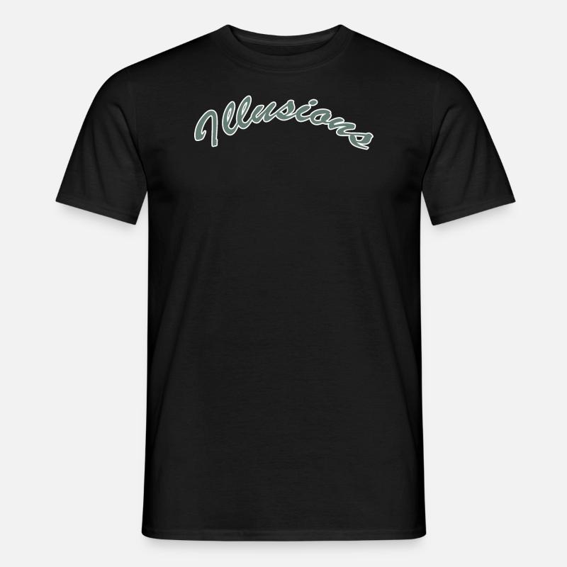Illusions - Männer T-Shirt - Schwarz