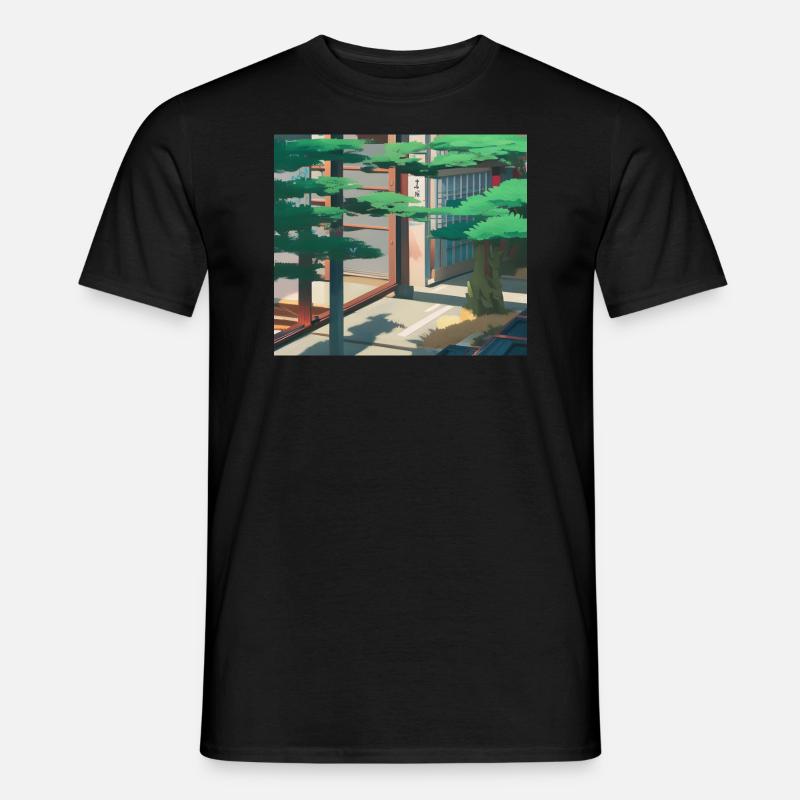 Tokio-Landschaft - Männer T-Shirt - Schwarz