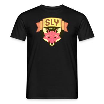 Sly as a Fox - Men's T-Shirt - black - Front - AI Model Male 178 light (178cm)