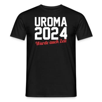 Urgroßmutter 2024 Uroma - Männer T-Shirt - Schwarz - Vorne - AI Model Male 178 light (178cm)