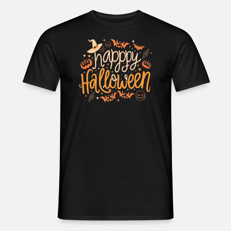 Happy Halloween - Männer T-Shirt - Schwarz