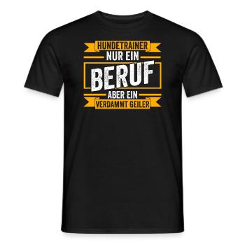 Hundetraining Hund Hundeschule Hundetrainer - Männer T-Shirt - Schwarz - Vorne - AI Model Male 178 light (178cm)
