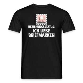 Philatelie Briefmarkensammlung Briefmarkensammler - Männer T-Shirt - Schwarz - Vorne - AI Model Male 178 light (178cm)