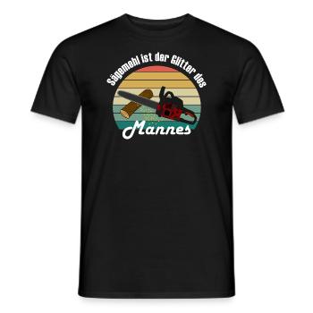 Sägemehl ist der Glitter des Mannes - Männer T-Shirt - Schwarz - Vorne - AI Model Male 178 light (178cm)