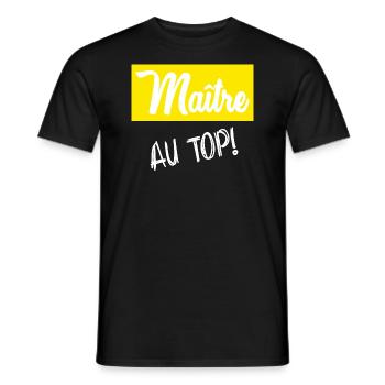 MEISTER. MEISTER. HUMOR - Männer T-Shirt - Schwarz - Vorne - AI Model Male 178 light (178cm)